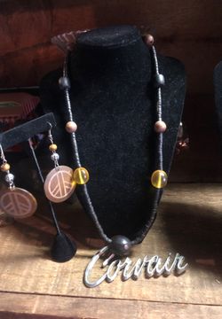 Handmade fashion jewelry earring necklace set