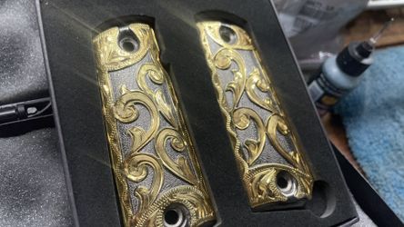 1911 24k Gold PlatedGrips Screws Included