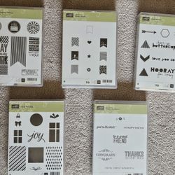 Stampin' Up Wood Mounted Stamp Sets