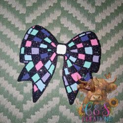 Checkered Coquette Bow Freshie 
