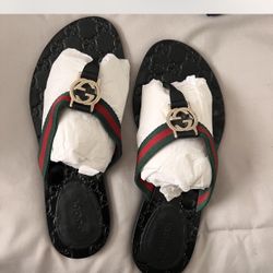 Louis Vuitton Style Flat Sandals - Brand New