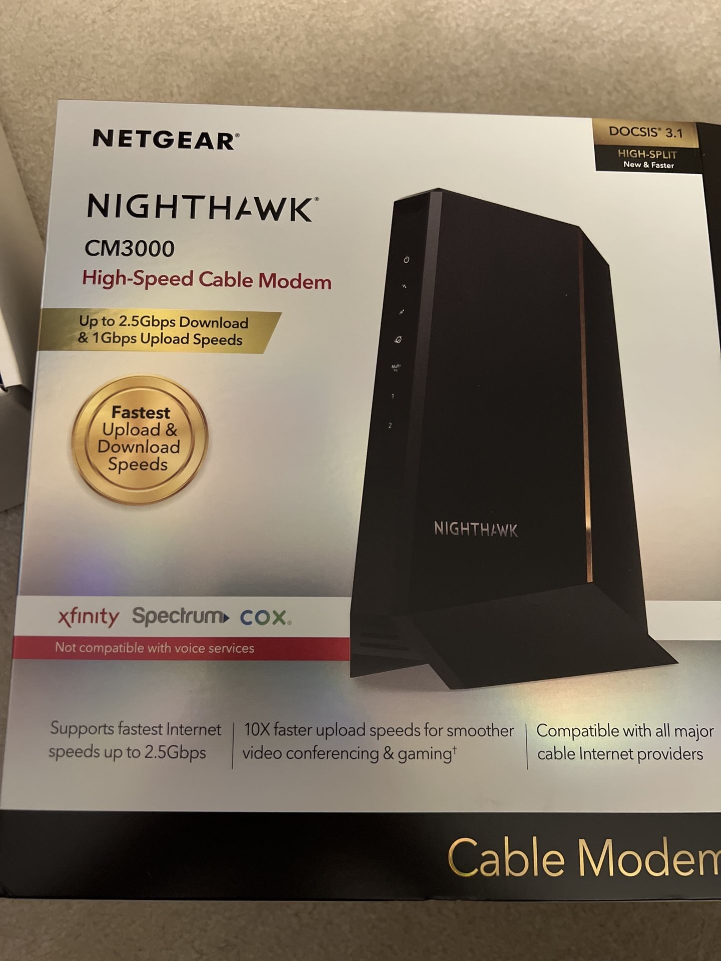 Netgear Nighthawk CM3000 High-Speed Cable Modem