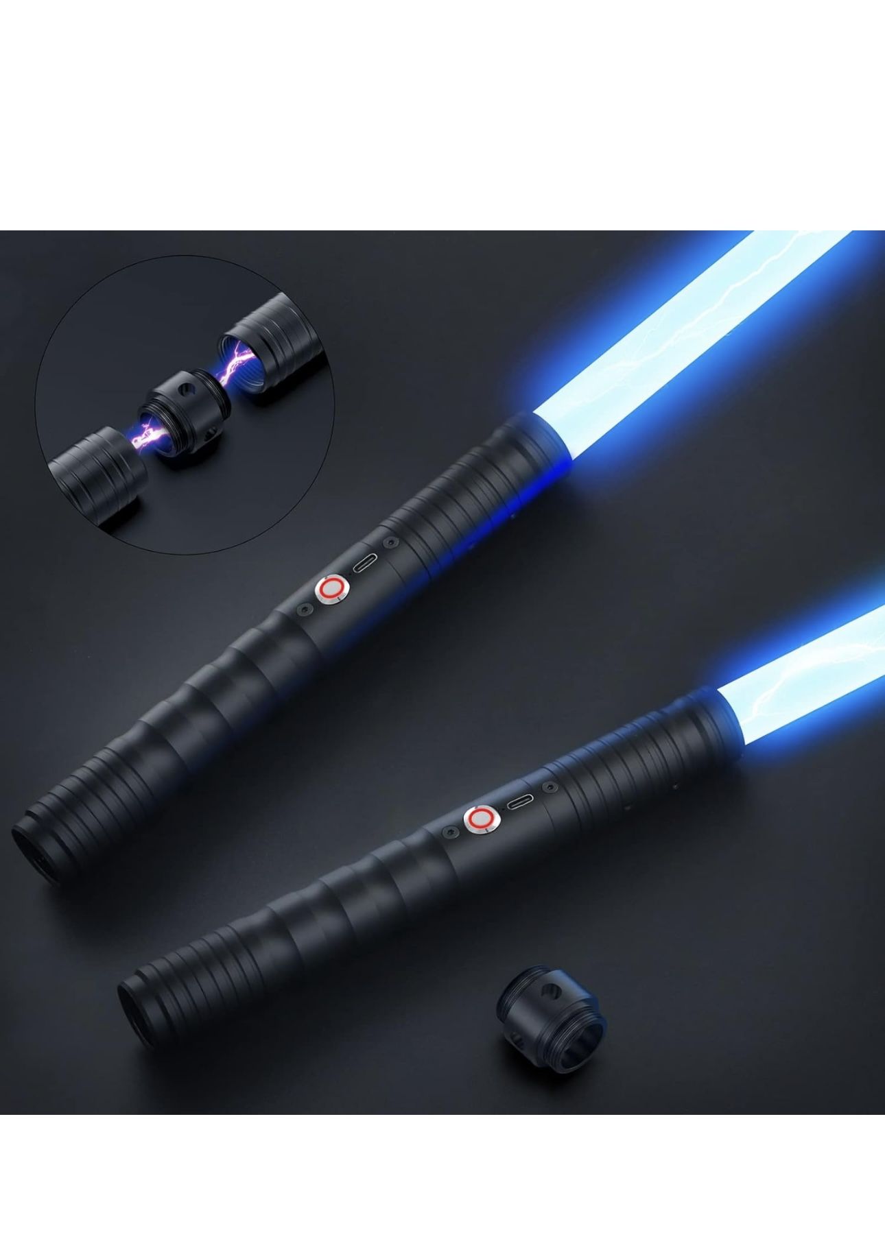 jvmusaber Lightsaber Toy, 8-12 Year Old Boy Girl Birthday Gift, 2-in-1 Detachable USB C Charge Light Saber, 12 Colors and 4 Modes & Sounds, for Kid an