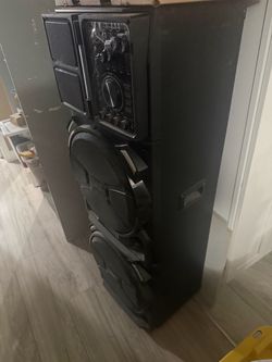Large Tower Party Speaker with Built-In Mixer