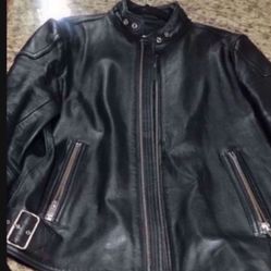 Large Diesel Leather Mens Jacket Gorgeous 