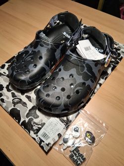 CROCS X BAPE New Crocs Classic Clogs