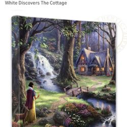Thomas Kincade Disney Snow White 14”c14” Wrap Canvas