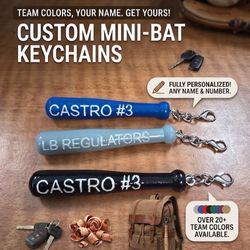 Custom Mini-Bat Keychains