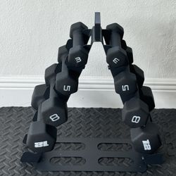Weight Set With Stand 