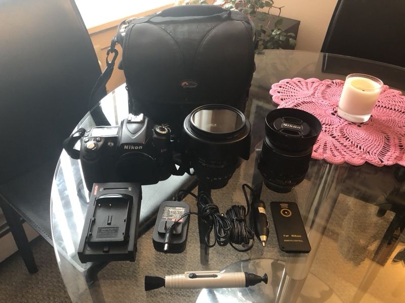 Nikon D90 Camera with 2 Lenses & more