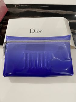 Dior blue cosmetic bag brand newp