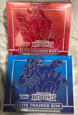 2021 POKEMON 2 BATTLE STYLES ETB BLUE & RED