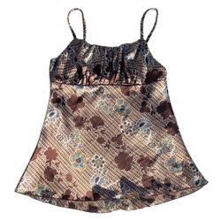 Women’s Floral Spaghetti Strap Shirt, L