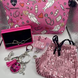 Brand New 6 Piece Nurse Pink Gift Set 