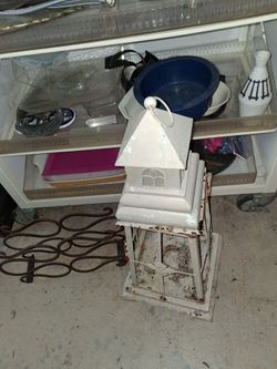 Metal Decorative Lantern Birdhouse