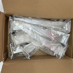Uline 12” Chrome Slatwall Shelf Brackets – Box of 12 – New – $30 (Cash Only)