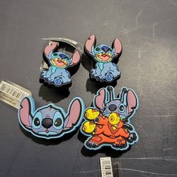 Lot Of 4 Stitch Crocs Jibbitz Charms NWT