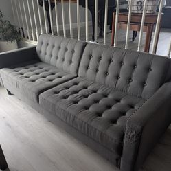 EQ3 Reverie Sofa 86" (Dark grey)