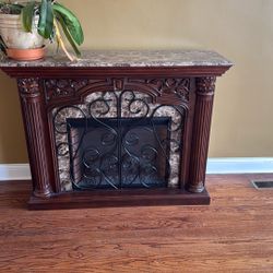 Fireplace, With Lighting 