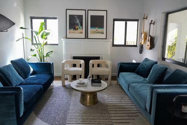 Rove Concepts Blue Couches 93” Wide