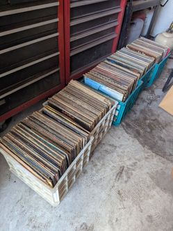 Vintage rock and roll vinyl collection
