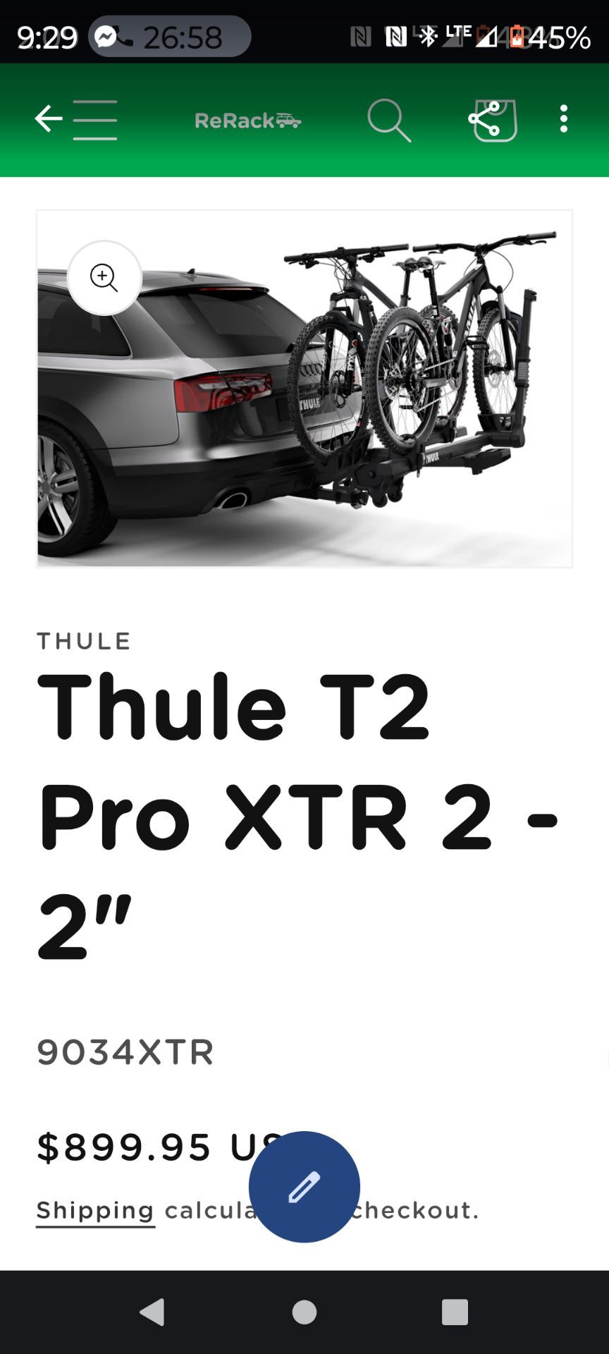 Bike rack for car