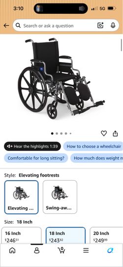 18” Wheelchair Brand New