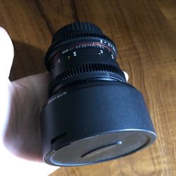 Samyang 14mm T3.1 Ciné Lens For Canon EF mount