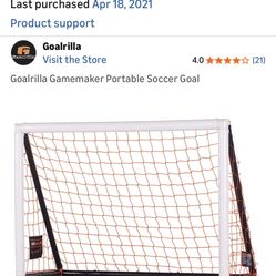 Goalrilla 4x6 Inflatable Soccer Goals (2)
