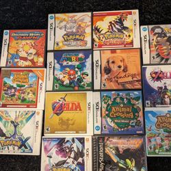Game Cases And Manuals For Nintendo Gameboy DS 3DS And Playstation 1