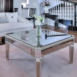 Square Mirrored Coffee Table