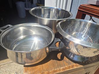 Stainless Steel Mixing Bowl and Colander Set