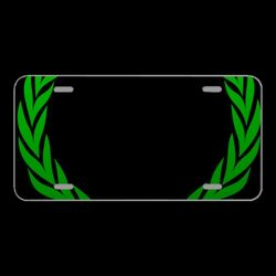 License Plate Novelty Car Front Laurel Wreath Wreath Accolade Winner