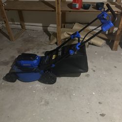 Electric KOBALT lawn Mower With Charger 