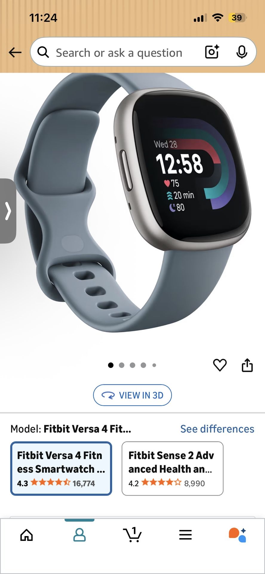 Fitbit Versa 4 Smartwatch 