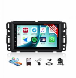 Car Stereo Radio 2007 2008 2009 2010 2011 2012 2013 Chevy Silverado Tahoe GMC Sierra, Wireless CarPlay Android Auto 7” Touch Screen Backup Camera