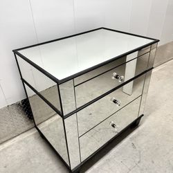 Bassett Mirror Chelsea Mirrored Nightstand