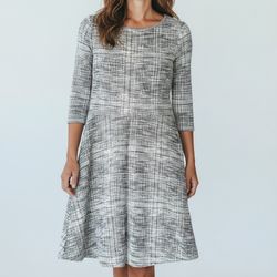 Max Studio | Size M | Black & White | Women's A-Line Dress