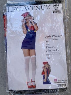 Perky plumber women’s Costume!! Small size 4/8