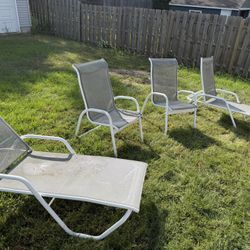 Aluminum And Textilene Outdoor Set