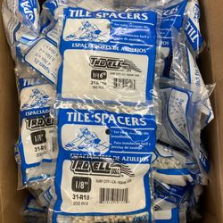 Tile spacers 1/16” and 1/8”