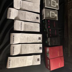 Creed, baccarat, Valentino, azzaro all brand new with recipes the prices are in description