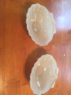6 seashell shaped dishes
