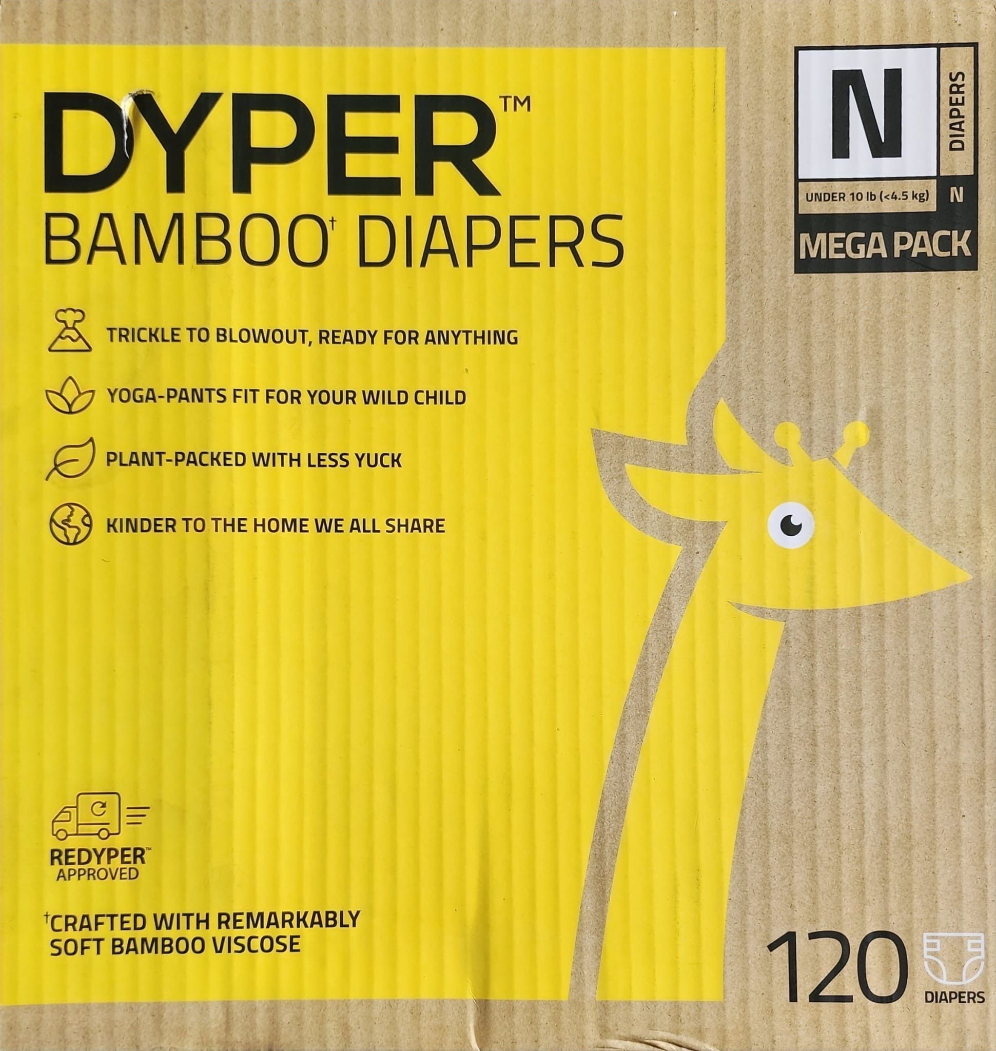 🌿Dyper 120c NewBorn Bamboo Diapers 👶🏻🍼
