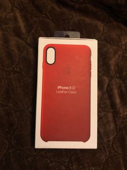 iPhone XS leather case