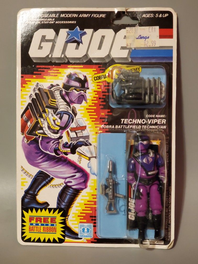 Vintage G.I. Joe Techno Viper Action Figure