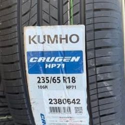 235/65R18  TIRE KUMHO CRUGEN HP71