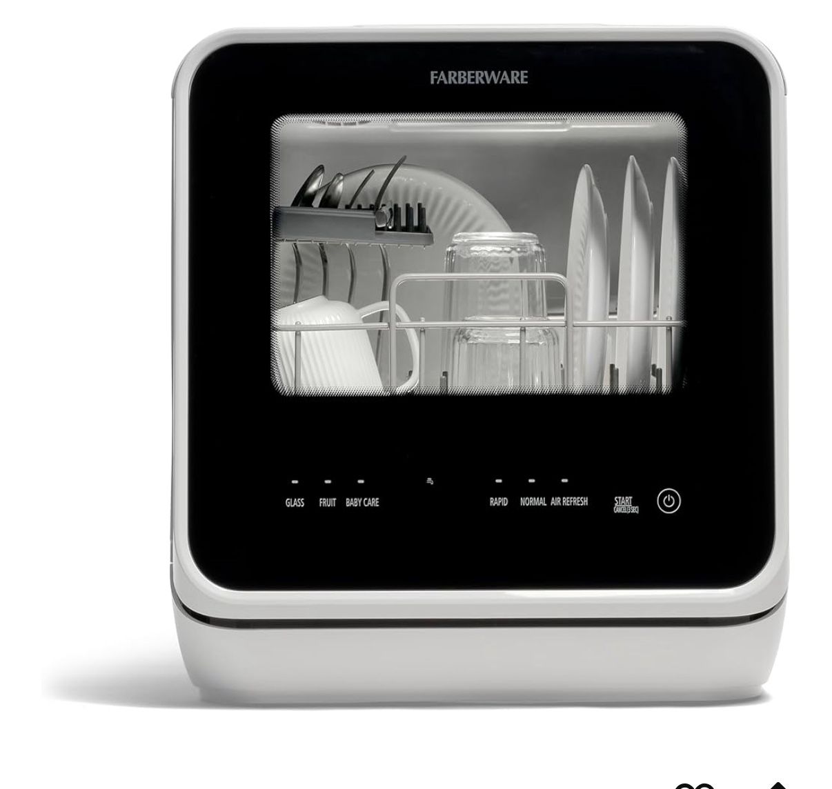 Farberware Portable Countertop Dishwasher - Built-In 5L Water Tank