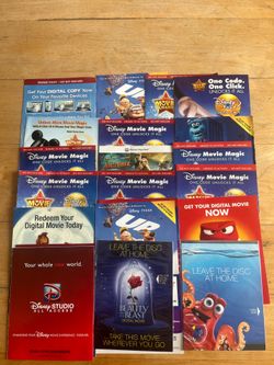 Disney Digital Codes 4K and HD——4K $8 or 2X$14—HD $6 or 2X$10