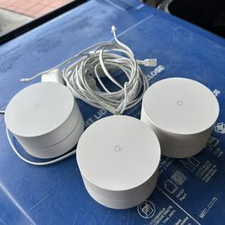 3 X Google Wifi Mesh Router Extender 